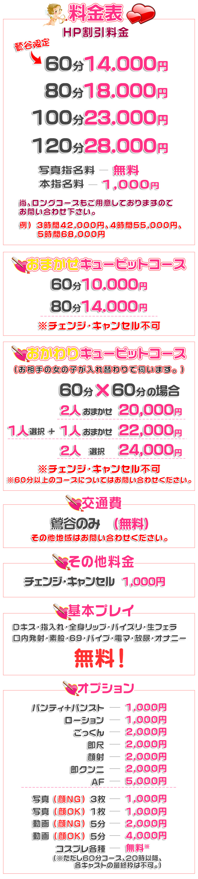 料金表